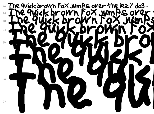 Jehzlau Concepts font waterfall